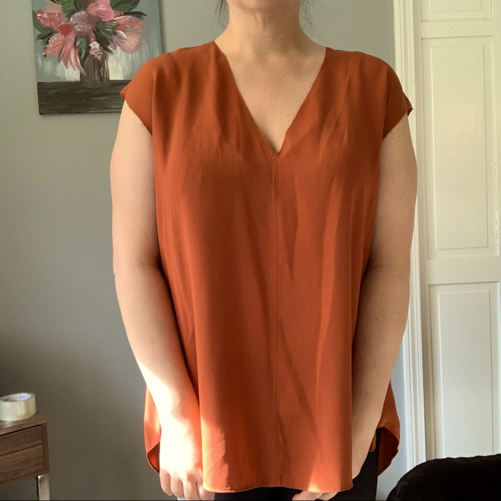 Rachel Roy Rust Color Blouse XXL